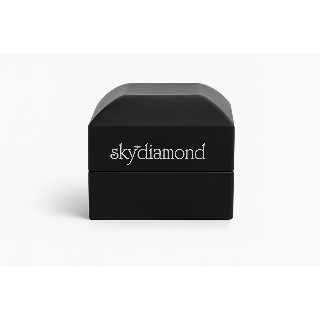 Luxury Aurora Grace Ring mit 3.08 ct Sky Diamond – 925er Silber & 18K Gold , exklusives Design