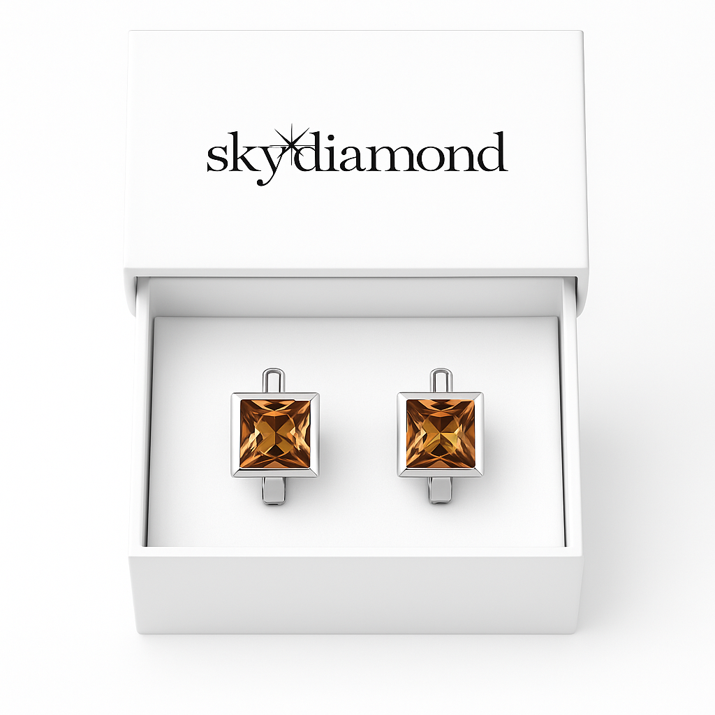 Elegante Solar Glow Ohrstecker  3.5 ct Zultanit – 18 Karat Vergoldet & 925er Silber