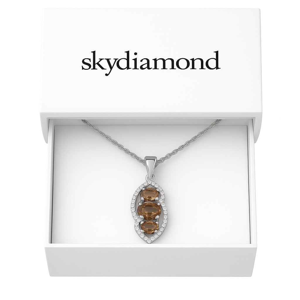 Zultanit Collier – Elegante 1.23 ct Behandelte Zultanit Steine in 18K Gold & 925er Silber