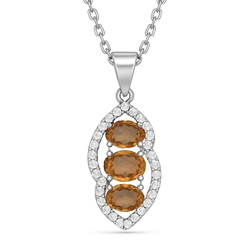 Zultanit Collier – Elegante 1.23 ct Behandelte Zultanit Steine in 18K Gold & 925er Silber
