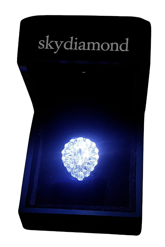 Luxury Ring mit 10.5 ct Created Diamond – 925er Silber & 18K Gold, exklusives Design