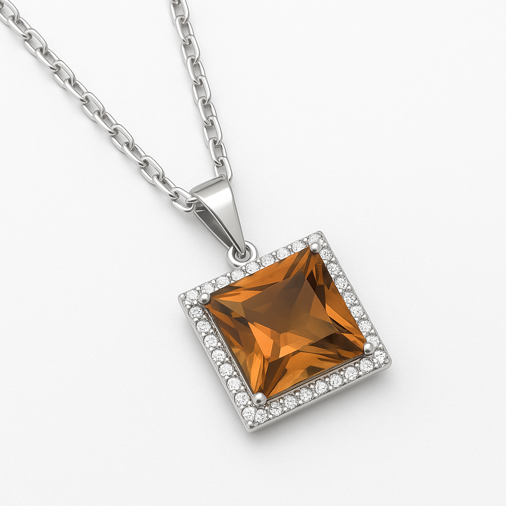 Elegantes Collier mit 4.16 ct Zultanit – Funkelnde Schönheit aus 925er Silber & 18K Gold