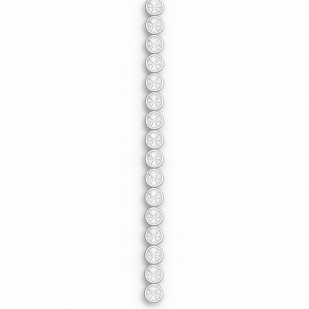 Exklusives Unisex Armband mit 3.18 ct Created Diamond – 925er Silber & 18K Gold, luxuriös & zeitlos