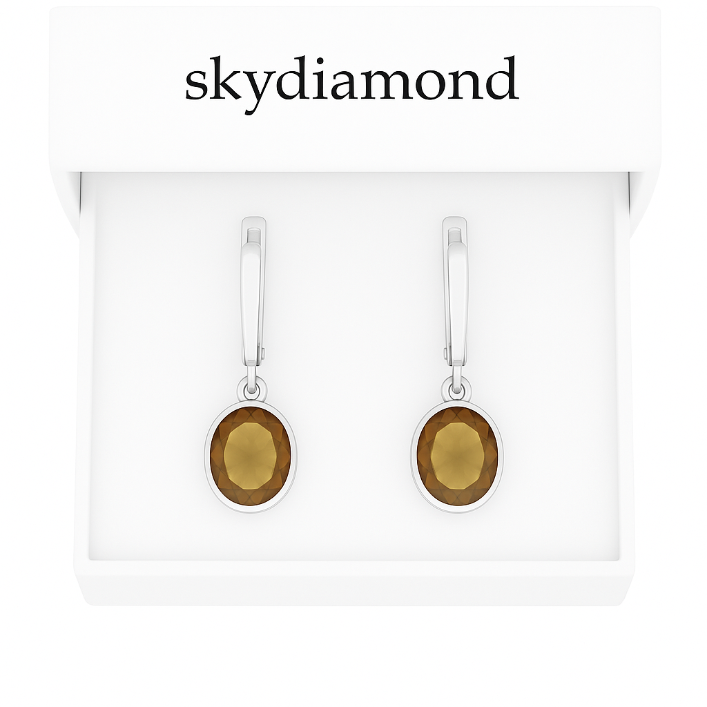 Exklusive Zultanit Ohrhänger – 11.8 ct Behandelte Zultanitsteine in 18K Gold & 925er Silber