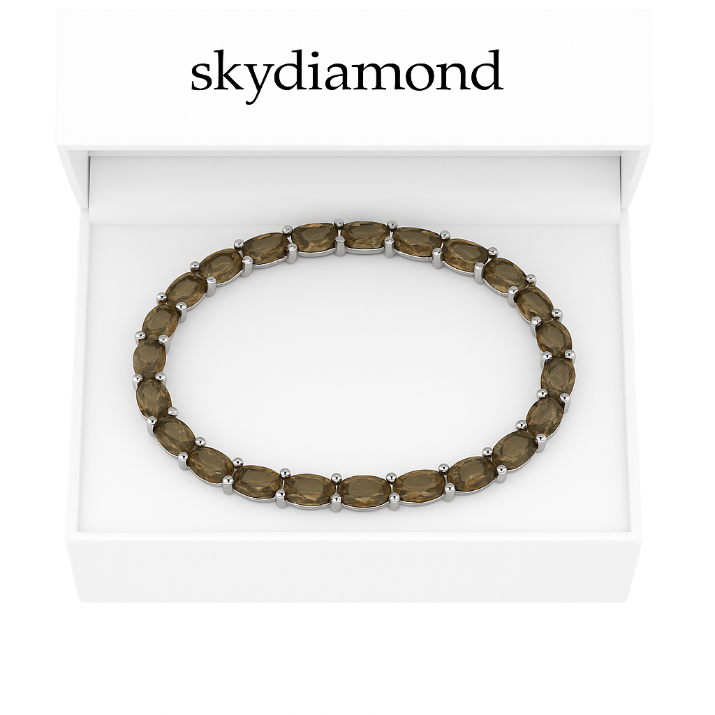 Exklusives Zultanit Armband– 9.25 ct Behandelte Zultanit in 18K Gold & 925er Silber