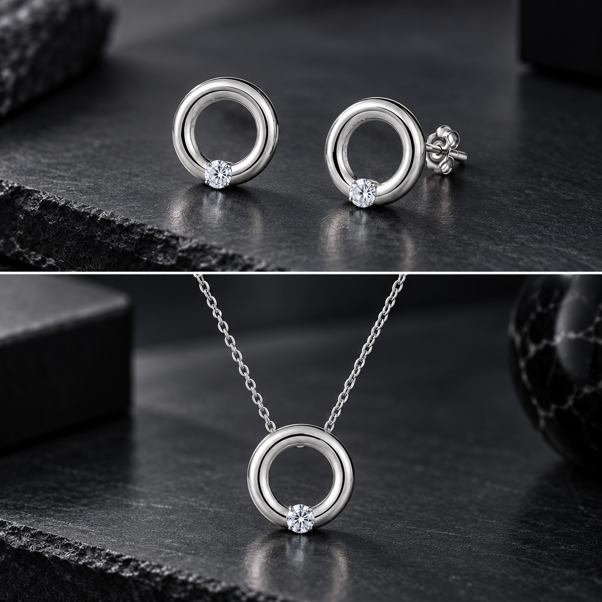 Anello Silber Rhodiniert