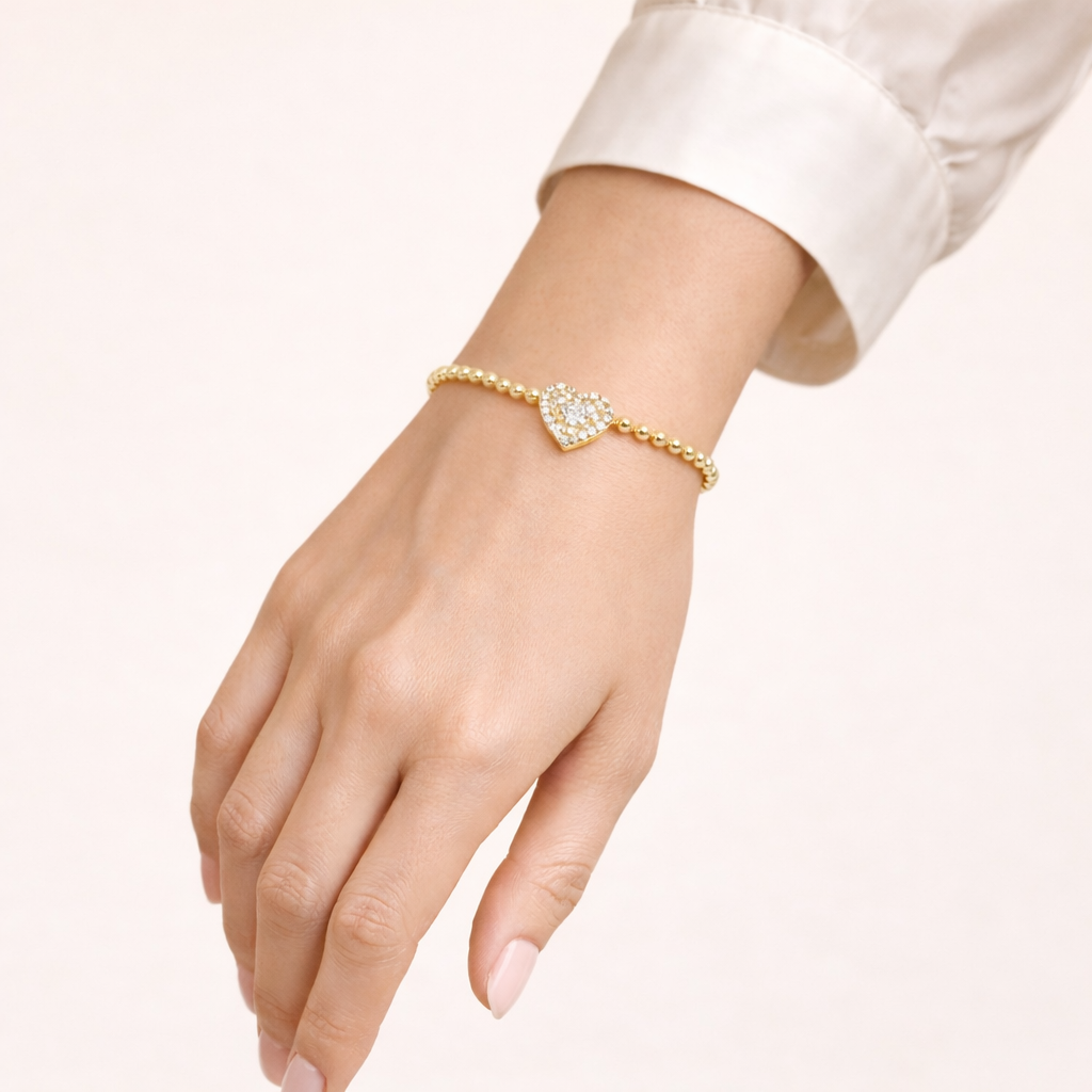 R.Bottega Kugelarmband Herz