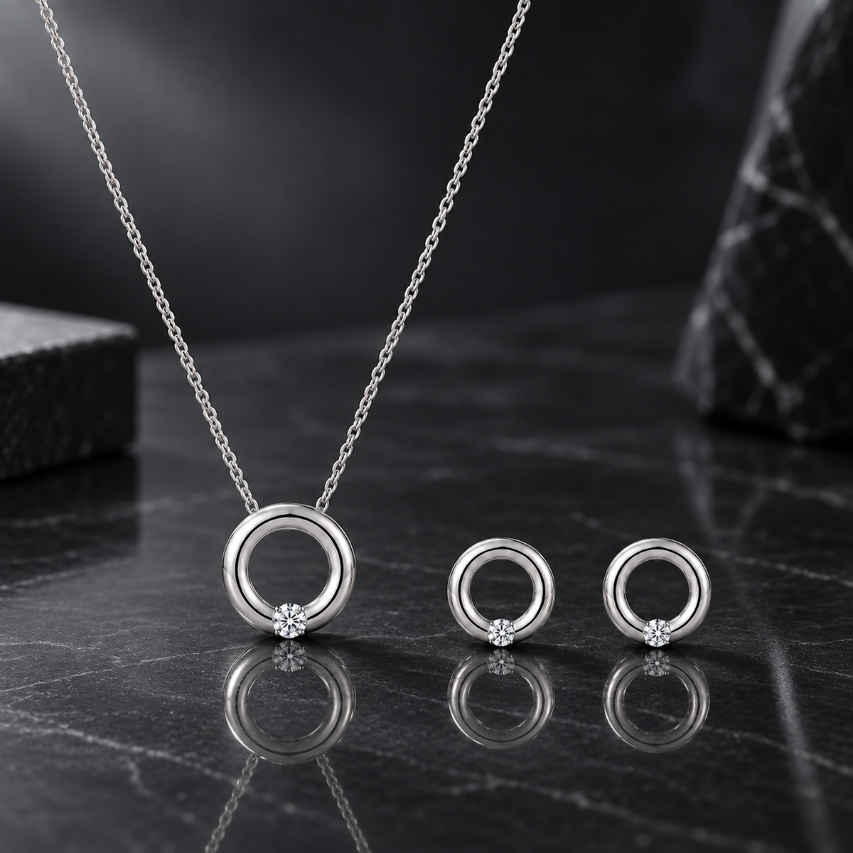 Anello Silber Rhodiniert