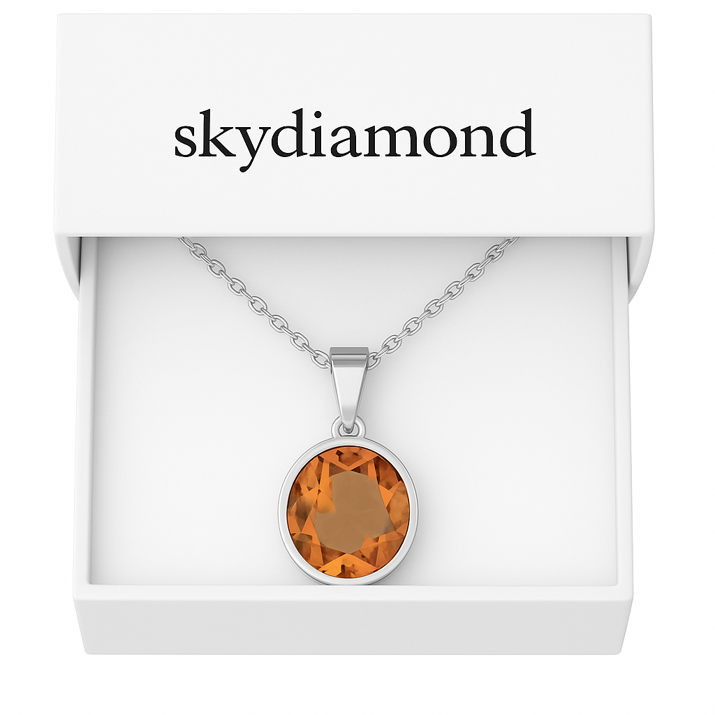 Verleihen Sie Ihrem Look Glamour – 5.9 ct Zultanit Collier mit 18K Gold Veredelt – Eleganz in Silber