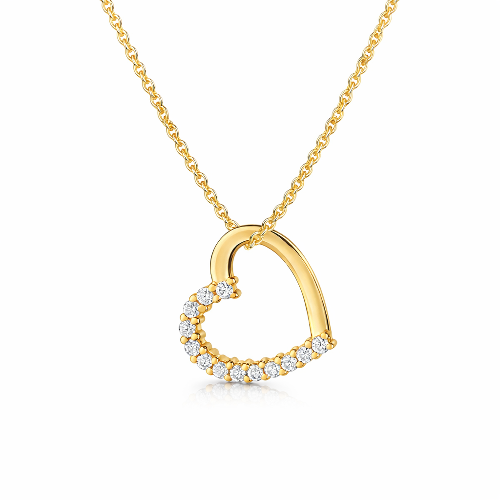 R.Bottega Herzkette Ela 18K Echtvergoldung