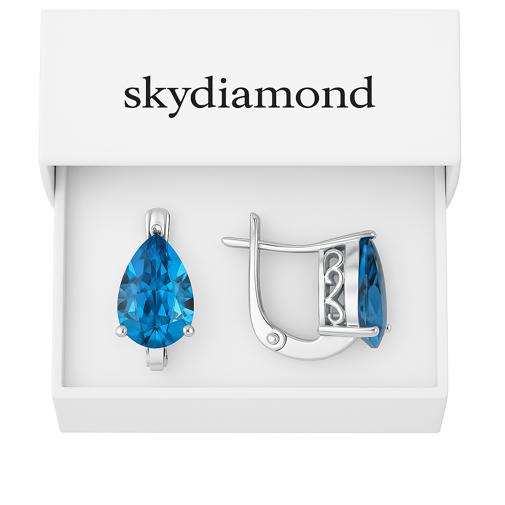 Elegantes Schmuckstück: Armband mit 6.4 ct Blau Topas – 18K Gold veredelt, 925er Silber für stilvolle Auftritte