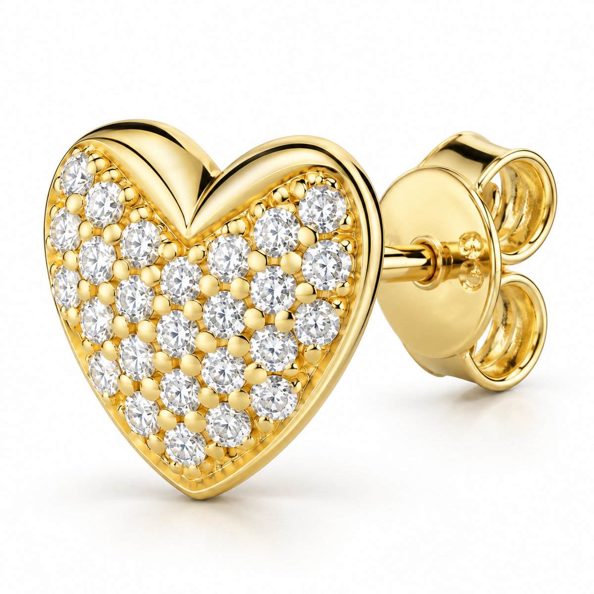 HERZ OHRSTECKER CUORO BRILLANTE  ZIRKONIA